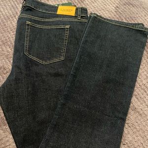 Dark wash LAUREN by Ralph Lauren jeans size 14W new with tags!